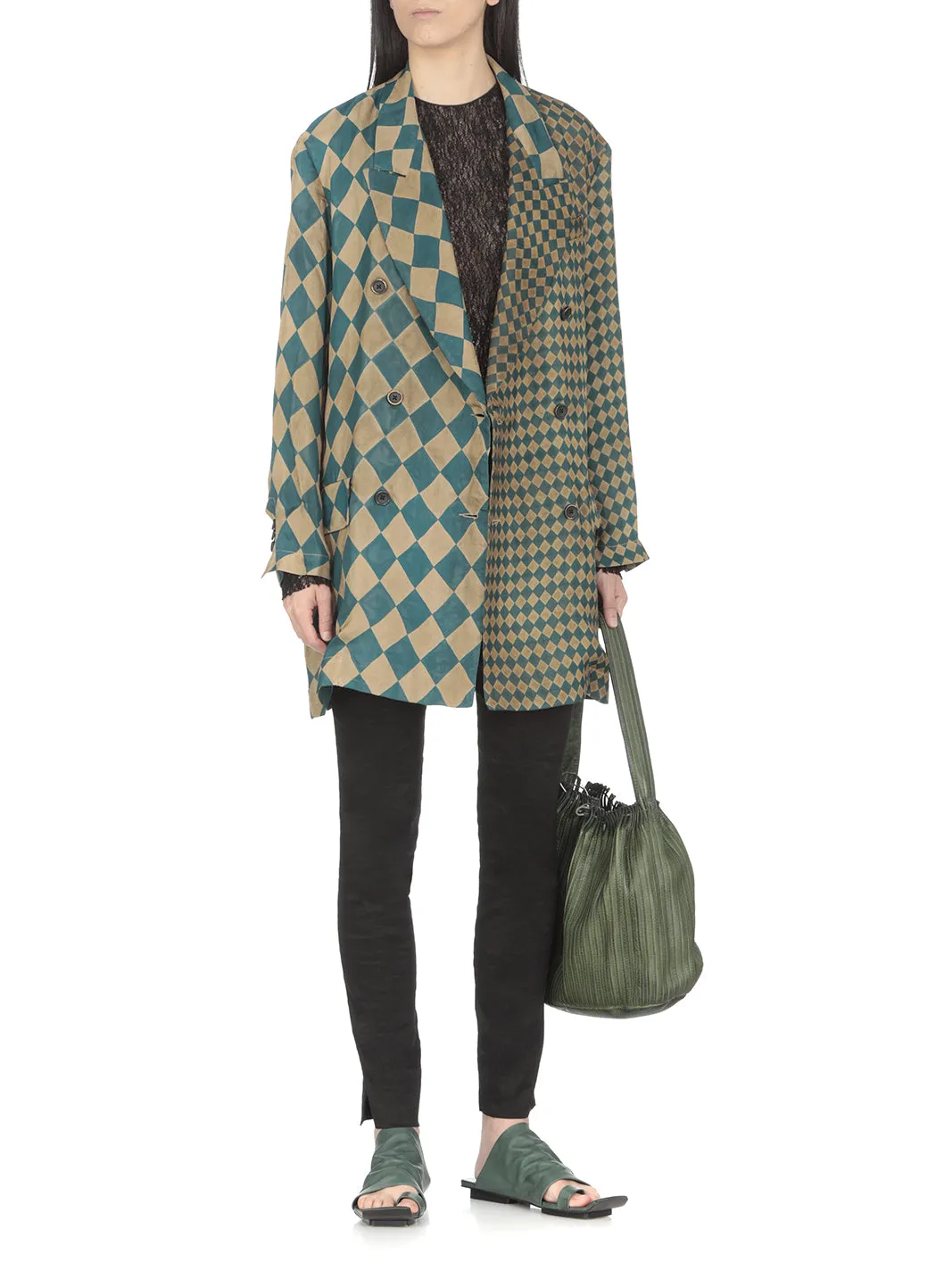 Uma Wang Double-Breasted Long-Sleeved Jacket