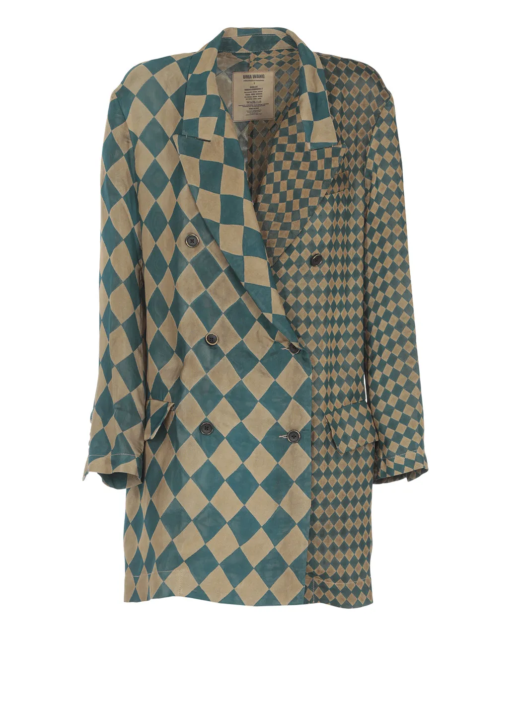 Uma Wang Double-Breasted Long-Sleeved Jacket