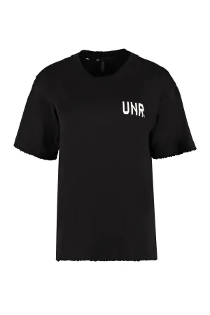 Unravel Project Logo Print Crewneck T-Shirt
