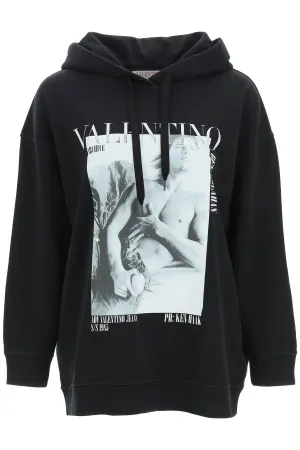 Valentino Photograph-Printed Drop Shoulder Hoodie
