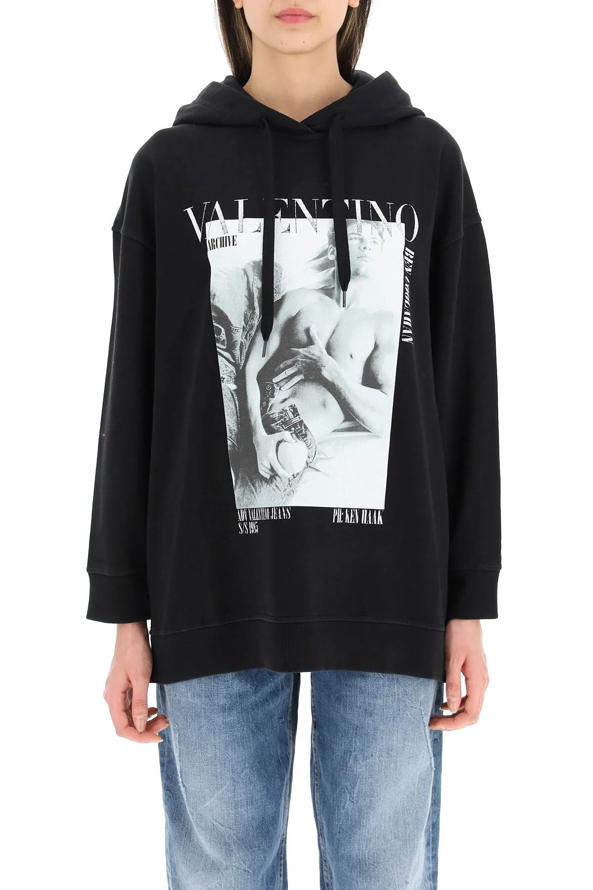 Valentino Photograph-Printed Drop Shoulder Hoodie