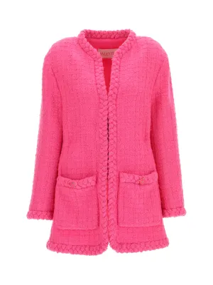 Valentino Straight Hem Long-Sleeved Jacket
