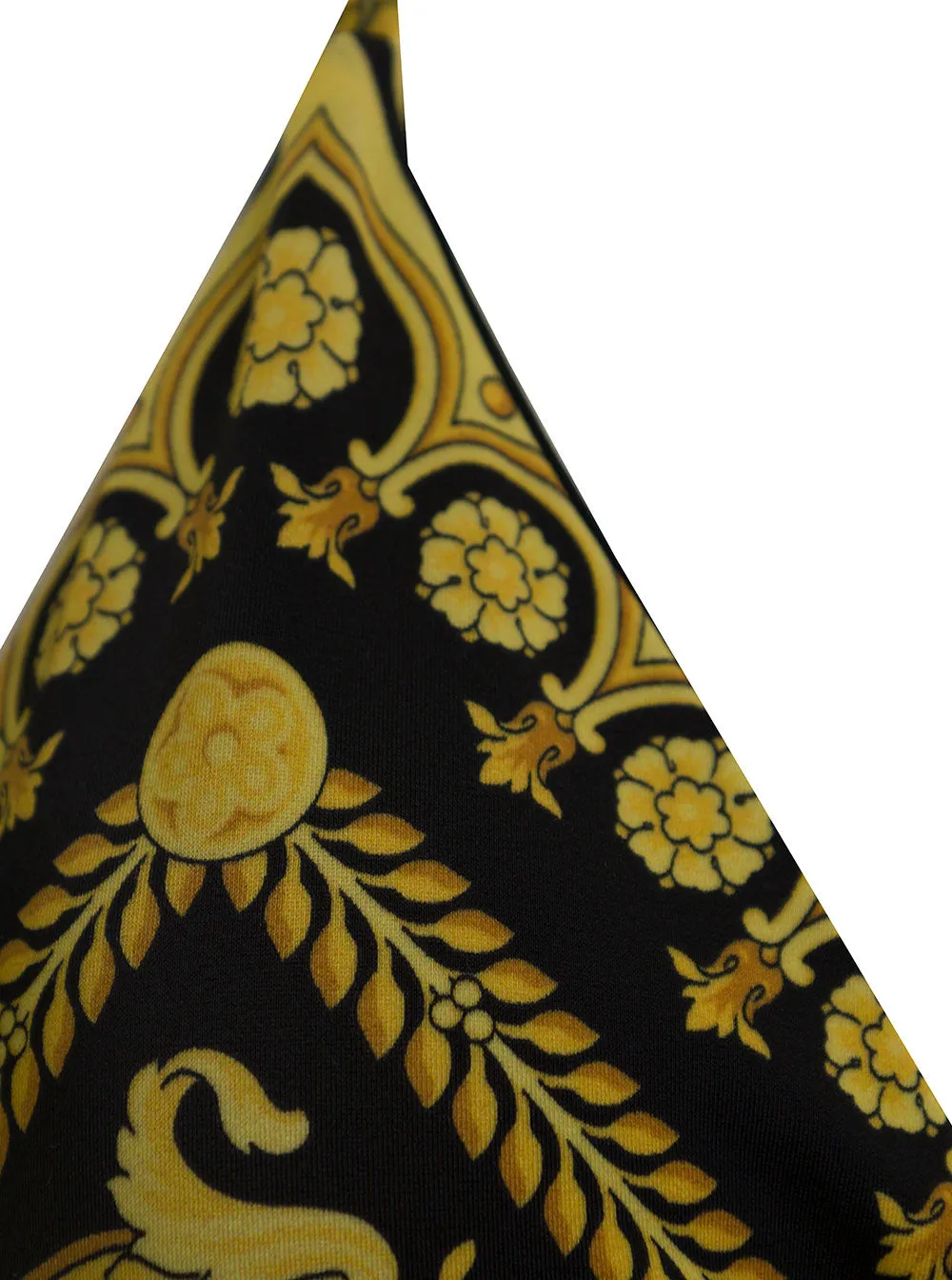 Versace Baroque Print Triangle Bikini Top