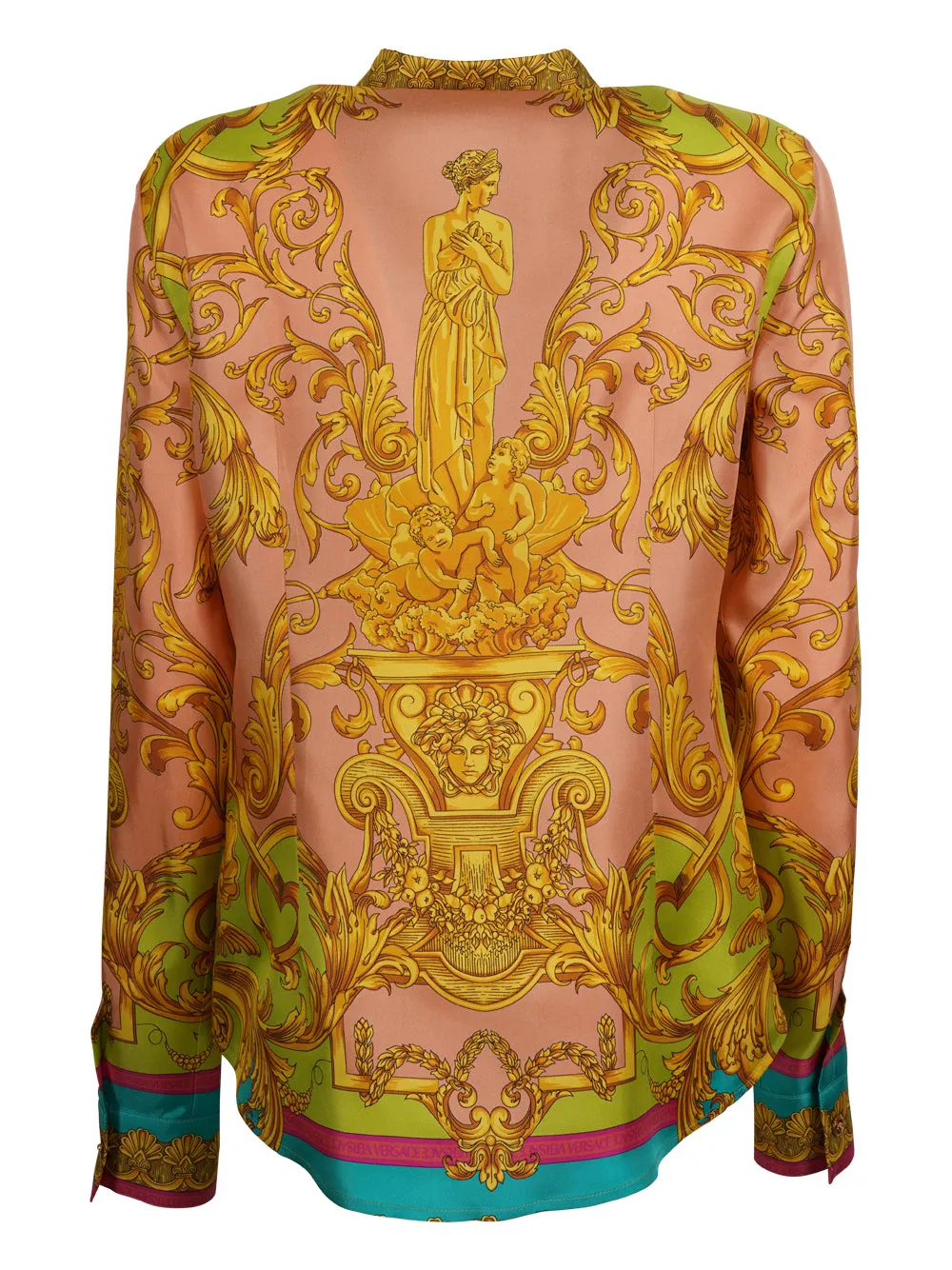 Versace Baroque Printed Long Sleeved Buttoned Shirt