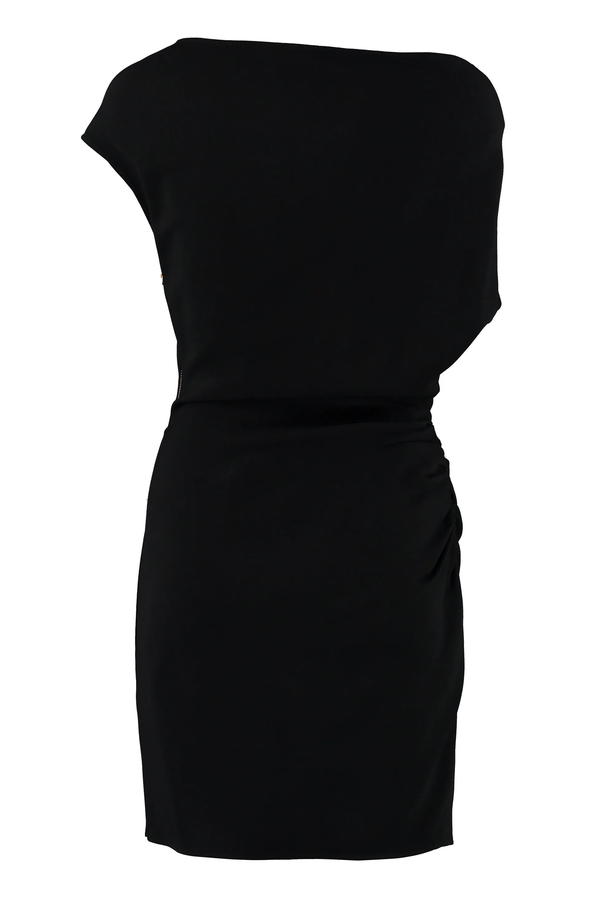 Versace Draped Zip-Detailed Mini Dress