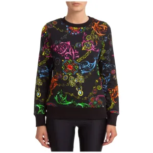 Versace Jeans Couture Barocco Print Crewneck Sweatshirt