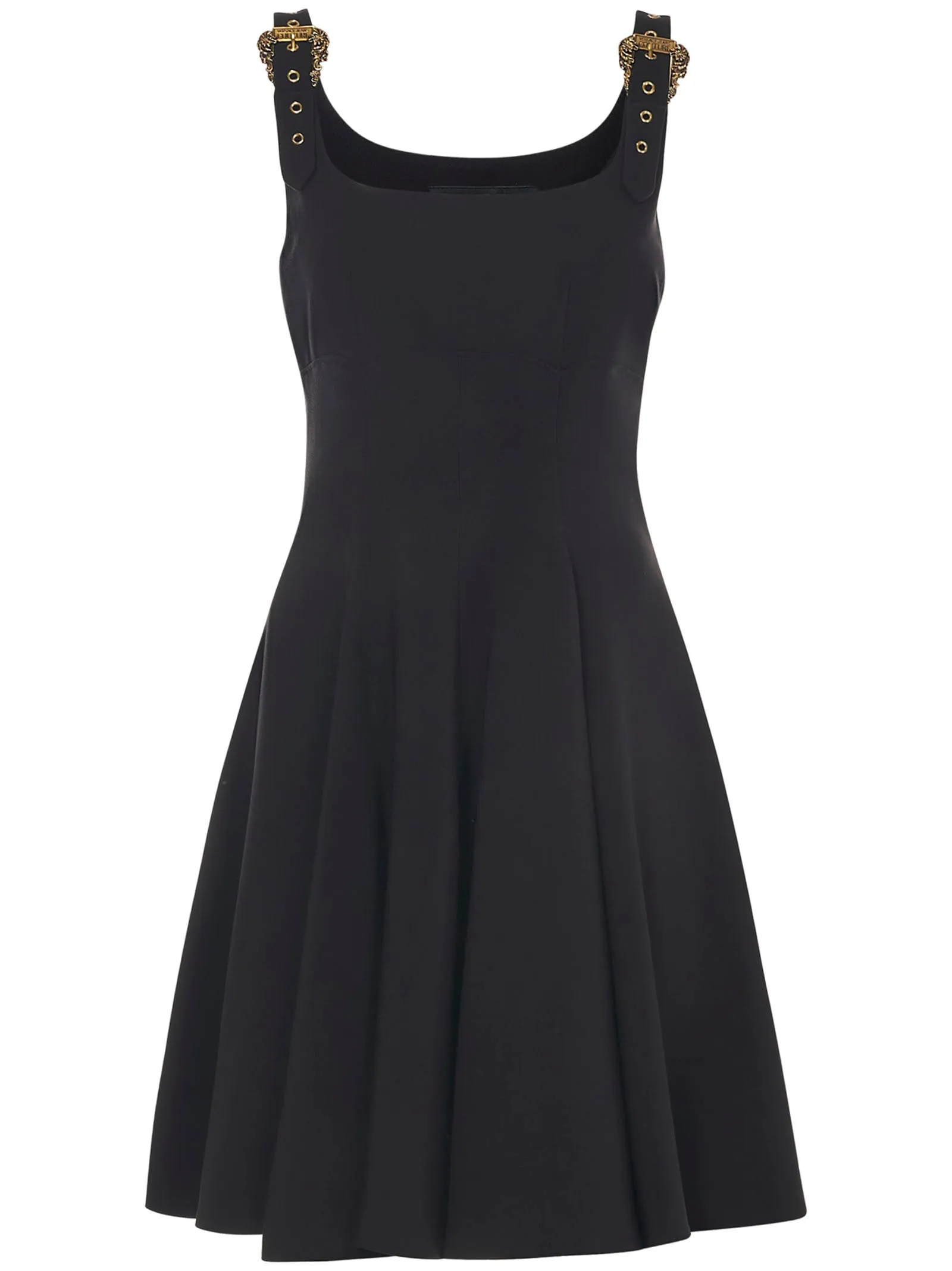 Versace Jeans Couture Buckle-Strap Mini Dress