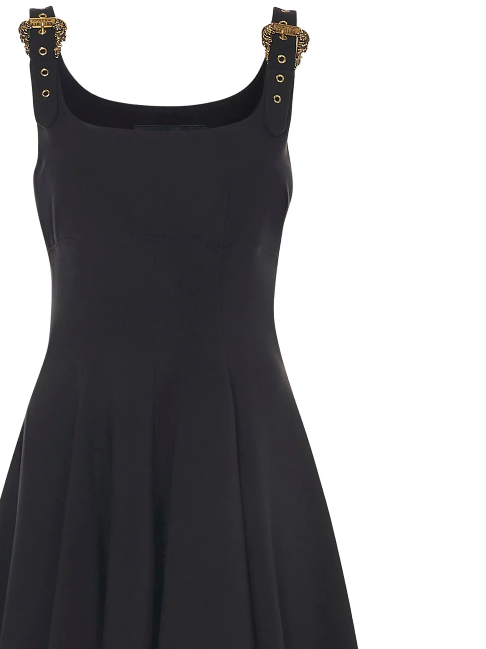 Versace Jeans Couture Buckle-Strap Mini Dress