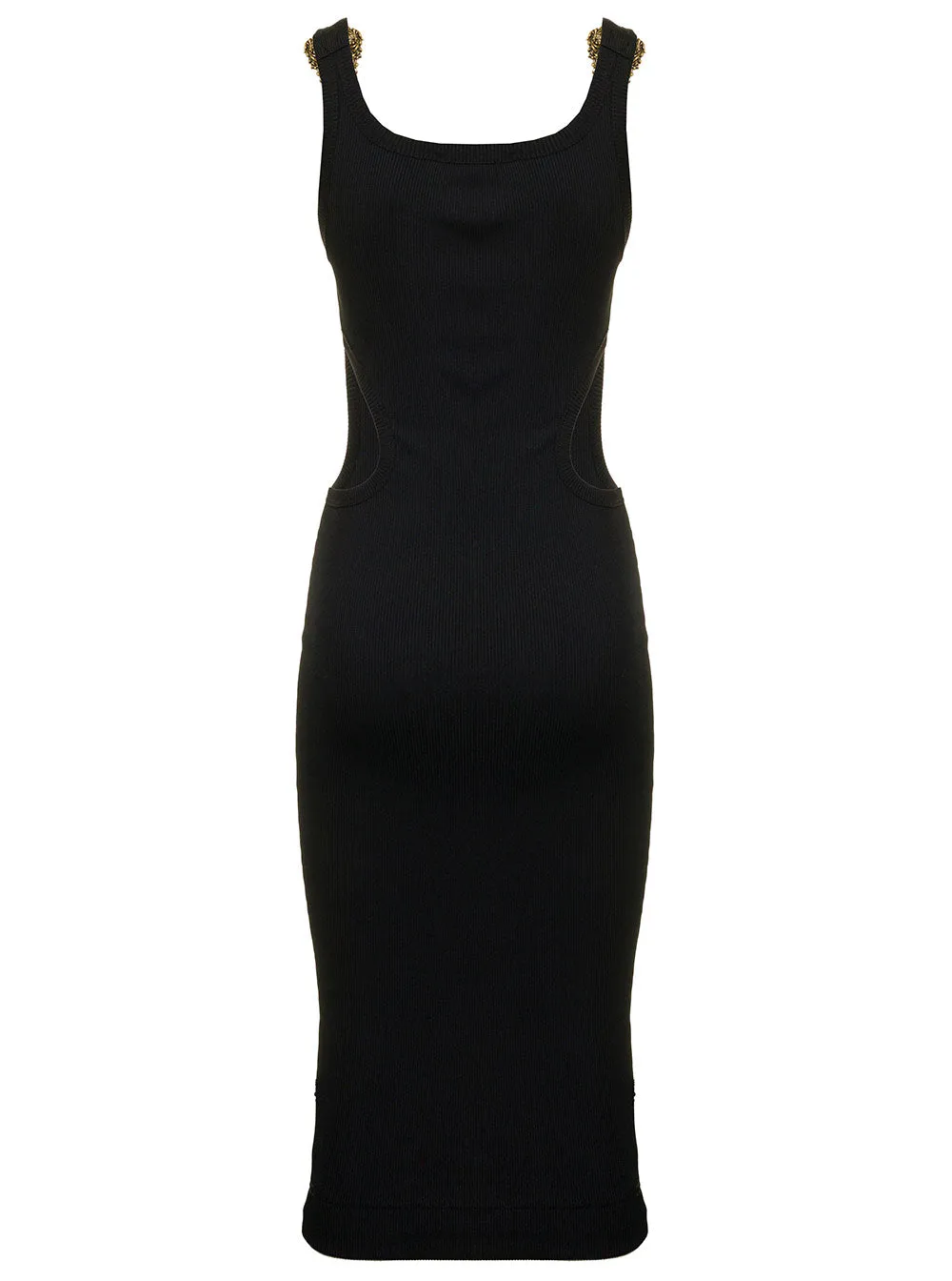 Versace Jeans Couture Buckle-Strap U-Neck Dress