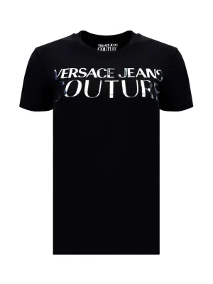 Versace Jeans Couture Logo Detailed Crewneck T-Shirt