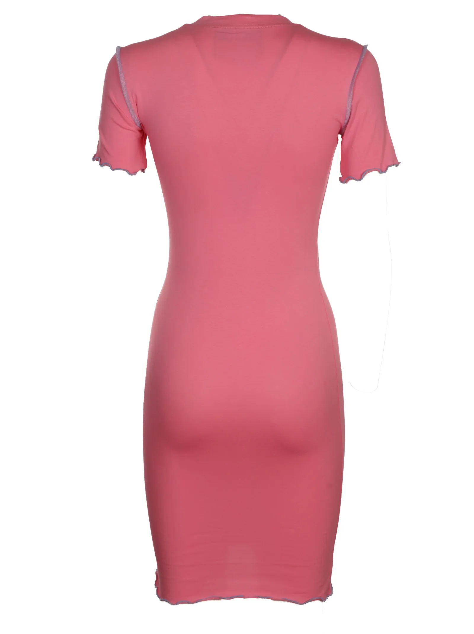 Versace Jeans Couture Logo Embroidered Crewneck T-Shirt Dress