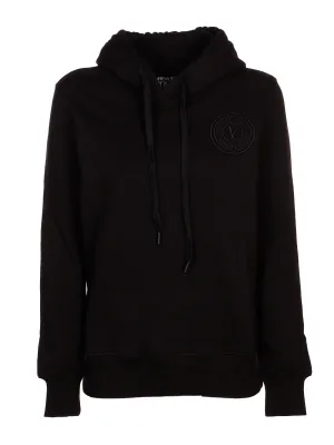 Versace Jeans Couture Logo Embroidered Long-Sleeved Hoodie