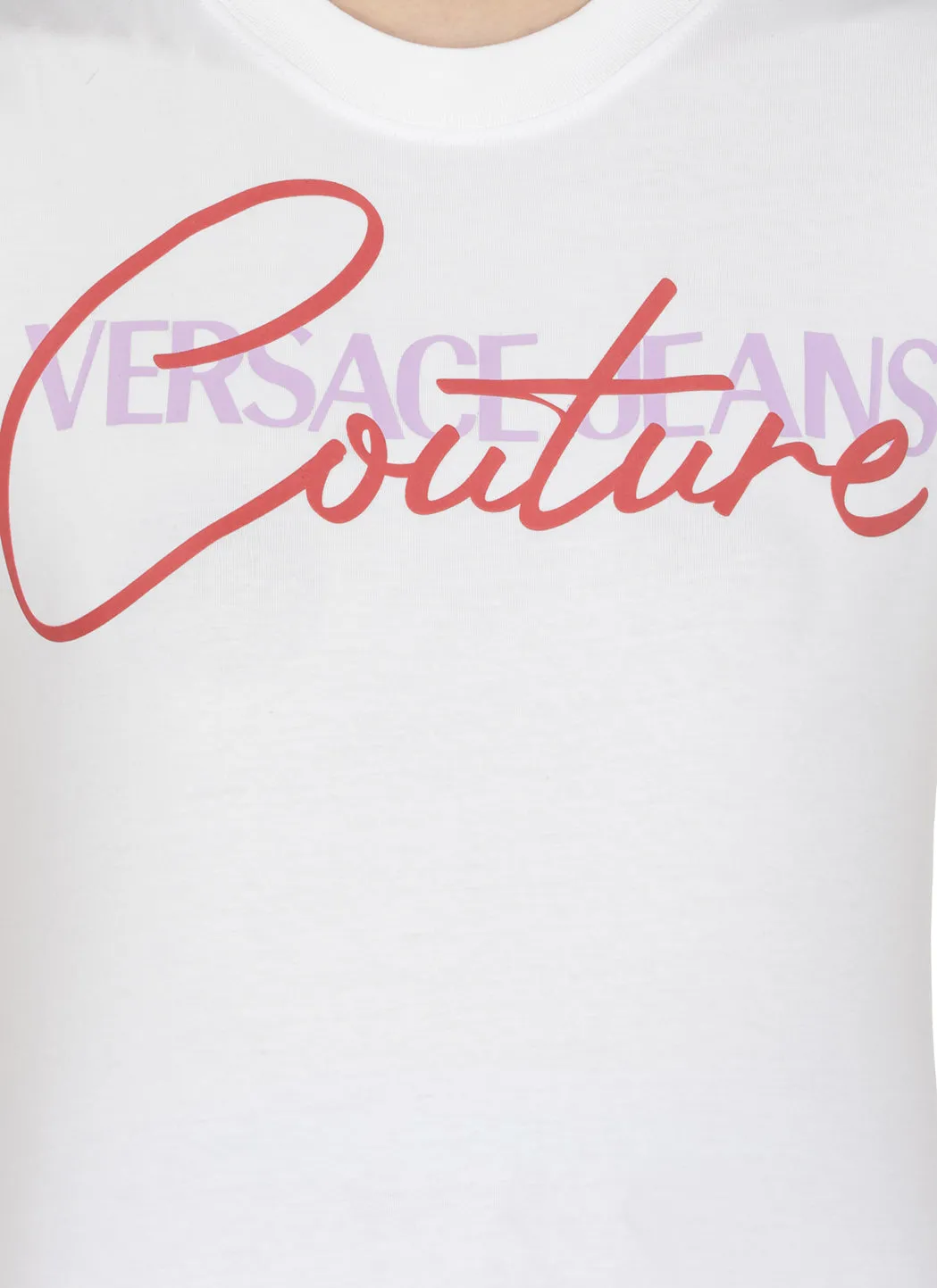 Versace Jeans Couture Logo Printed Crewneck T-Shirt