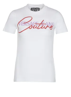 Versace Jeans Couture Logo Printed Crewneck T-Shirt