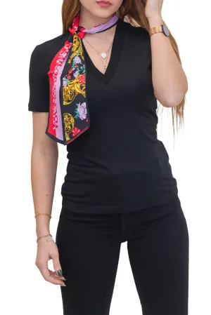 Versace Jeans Couture Logo Scarf Short-Sleeved T-Shirt