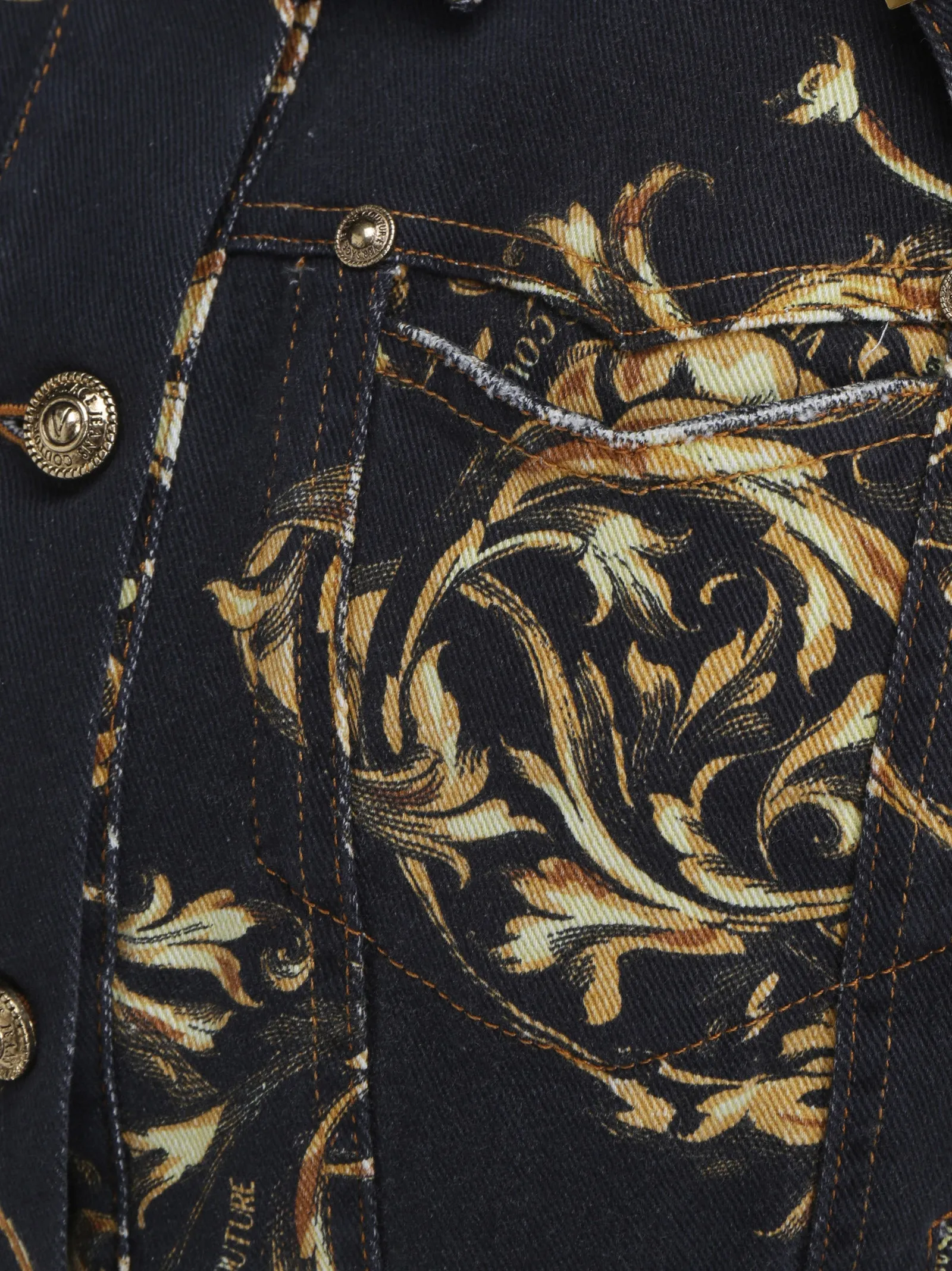 Versace Jeans Couture Regalia Baroque Printed Denim Jacket