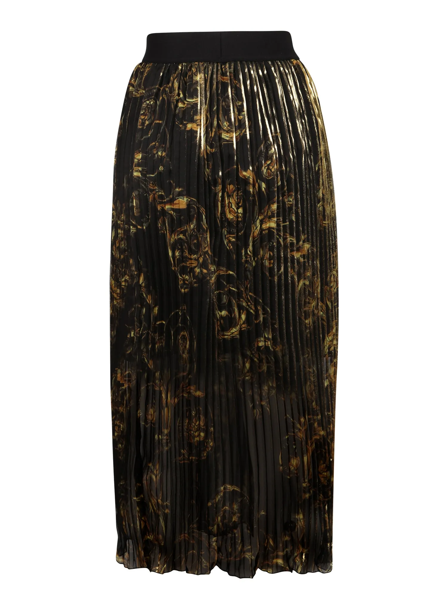Versace Jeans Couture Regalia Baroque Printed Pleated Skirt