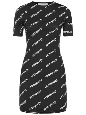 Vetements All-Over Logo Printed Mini Dress