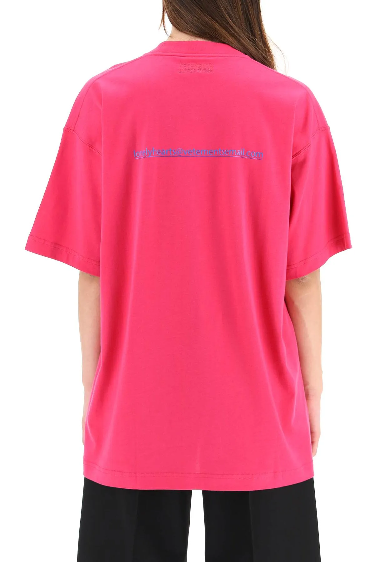 Vetements Slogan Printed Oversized Crewneck T-Shirt