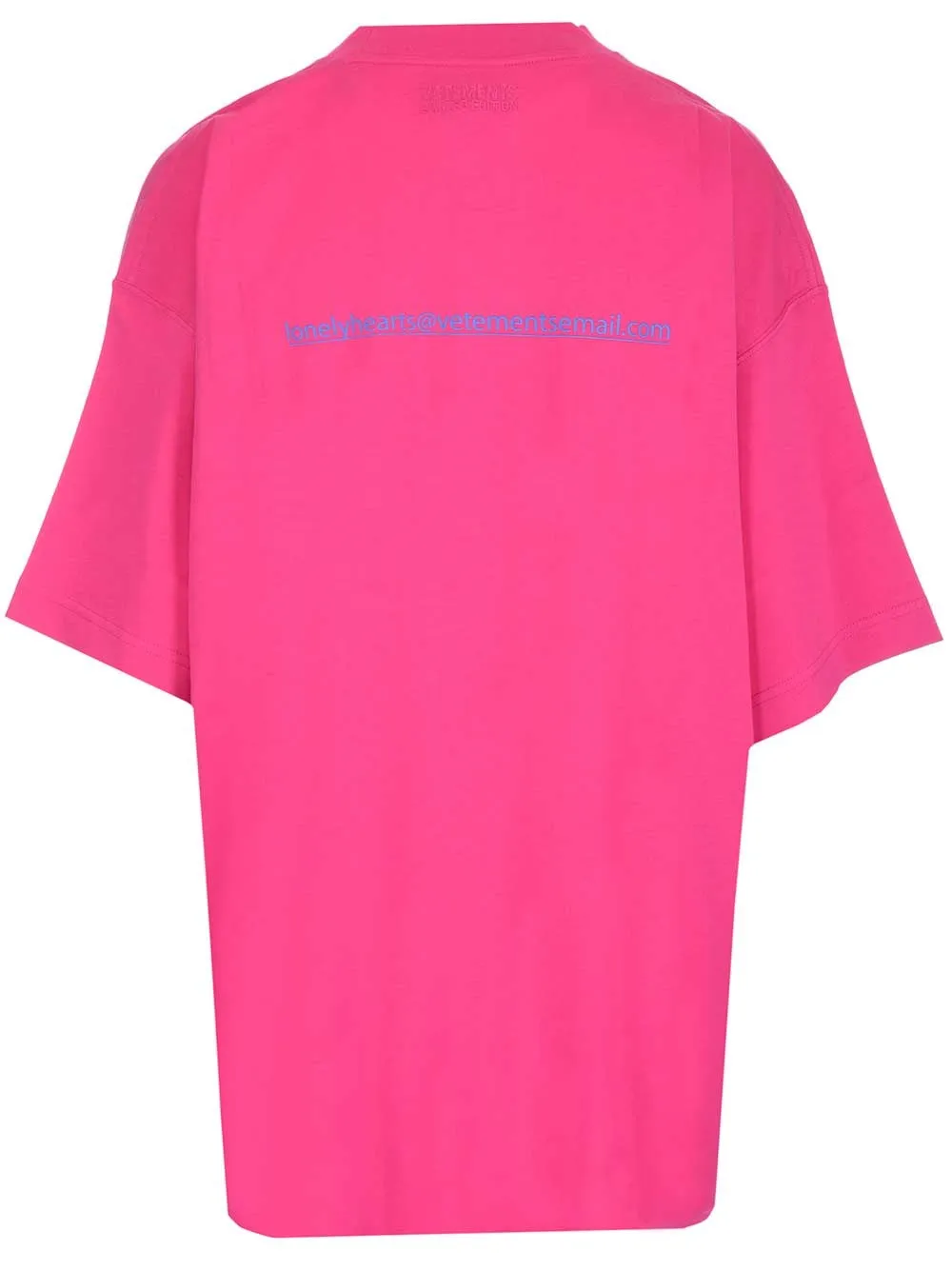 Vetements Slogan Printed Oversized Crewneck T-Shirt