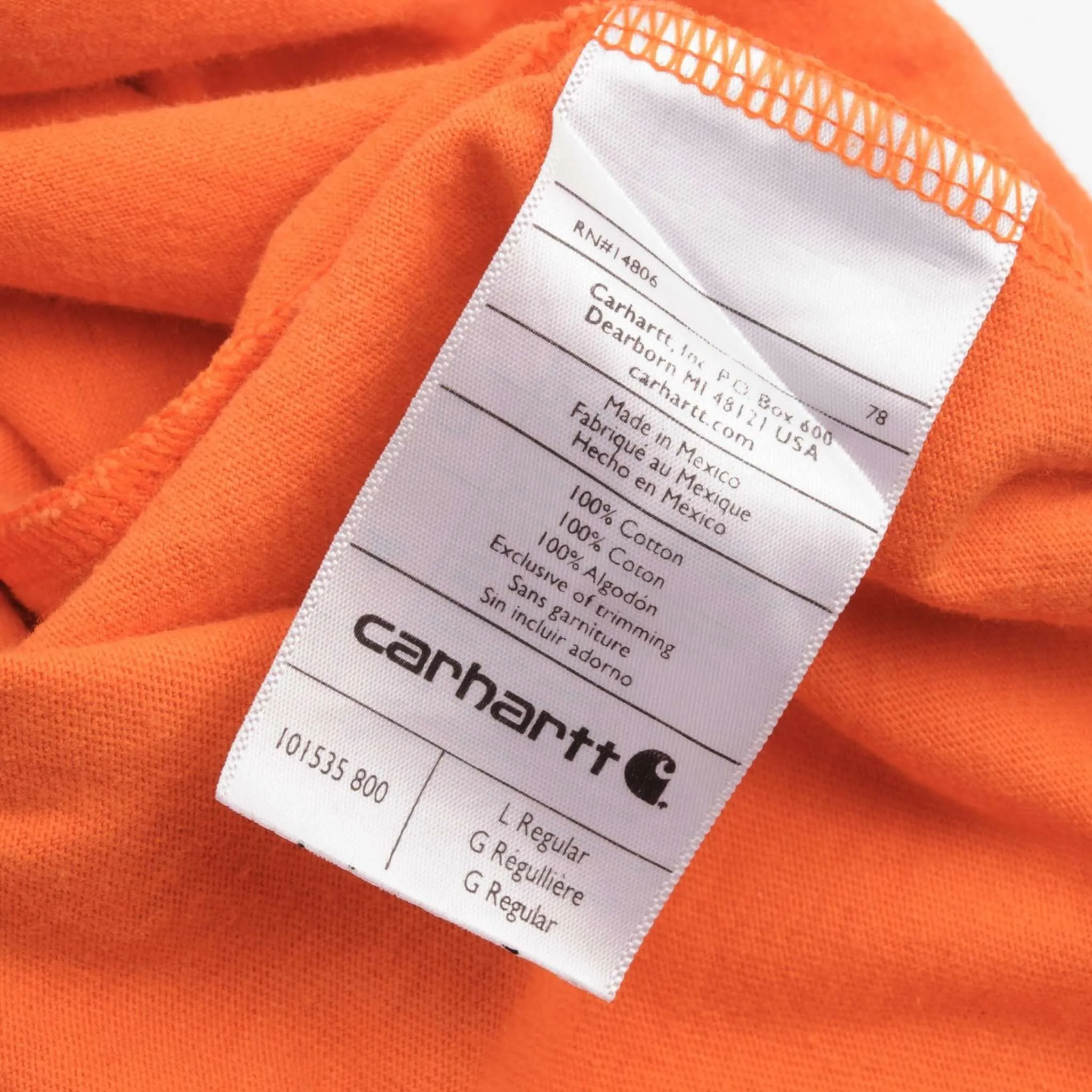 VINTAGE CARHARTT EMBROIDERED CAMO TEE SHIRT 2000S SIZE LARGE