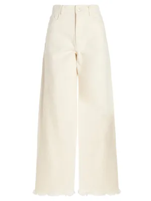 Wandler Magnolia Wide Leg Frayed Hem Jeans