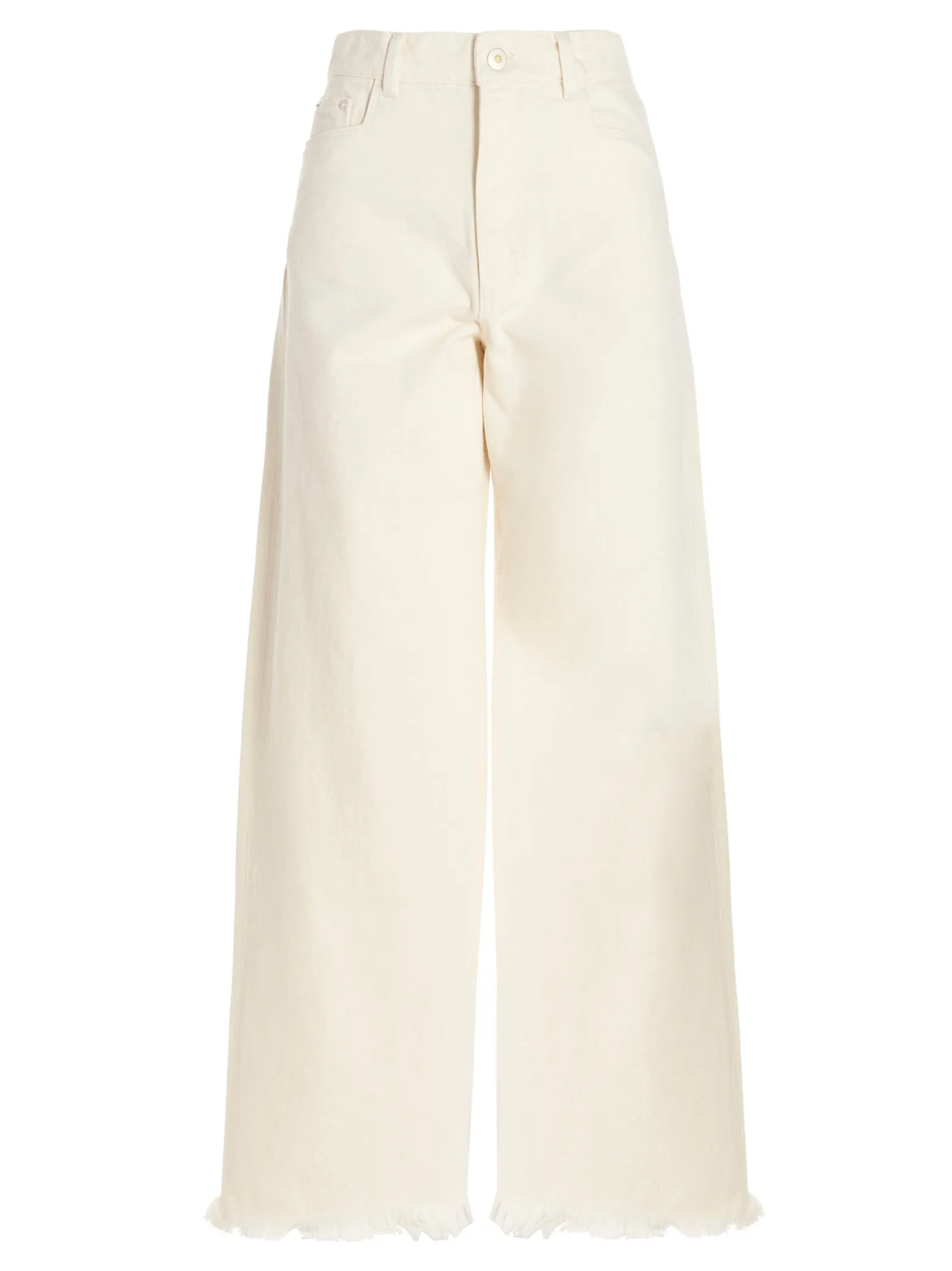 Wandler Magnolia Wide Leg Frayed Hem Jeans
