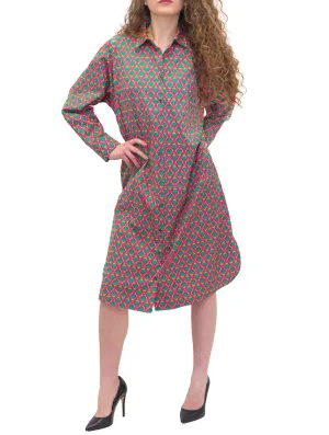 Weekend Max Mara Allover Printed Midi Shirt Dress