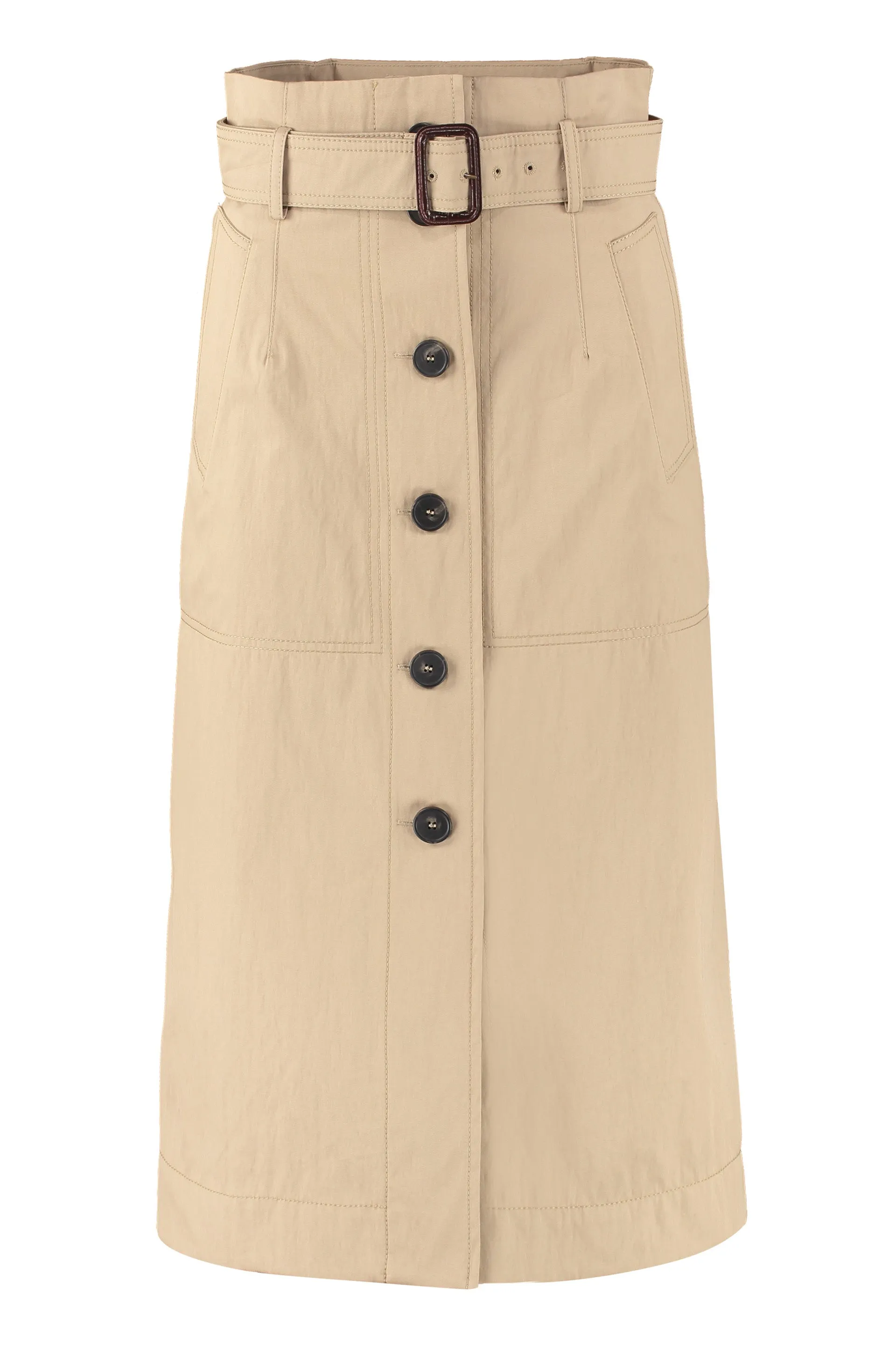 Weekend Max Mara Belted Buttoned Skirt