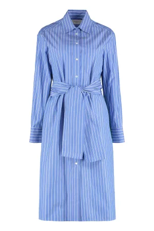 Weekend Max Mara Striped Long-Sleeved Shirt Dress