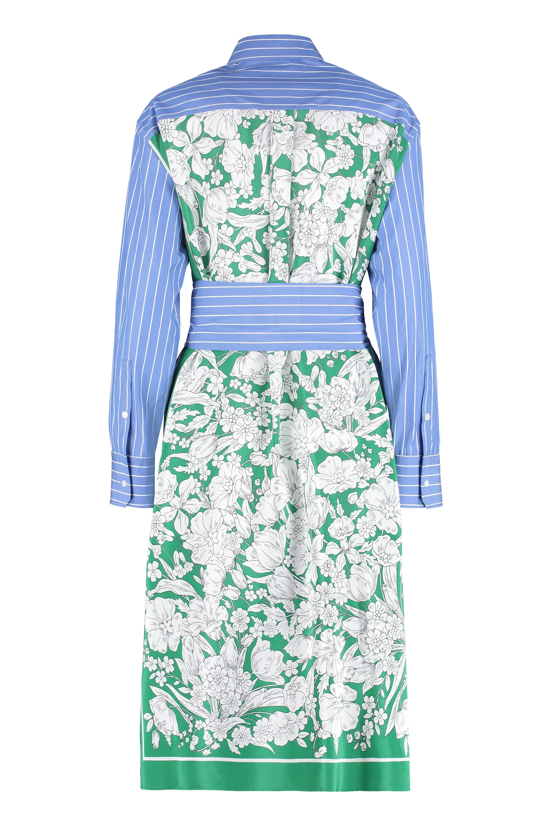 Weekend Max Mara Striped Long-Sleeved Shirt Dress