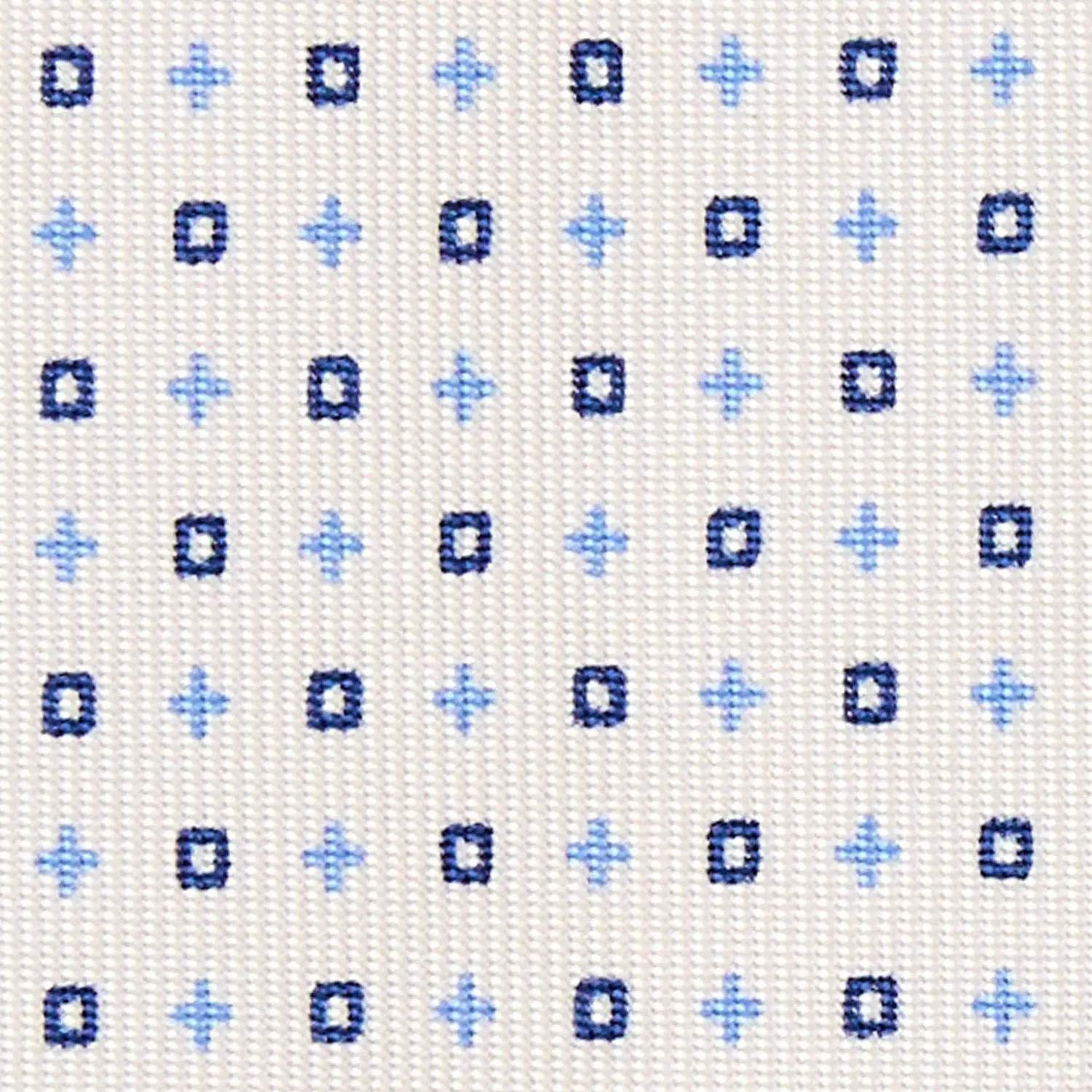 WHITE 5 FOLD SARTORIAL SILK TIE