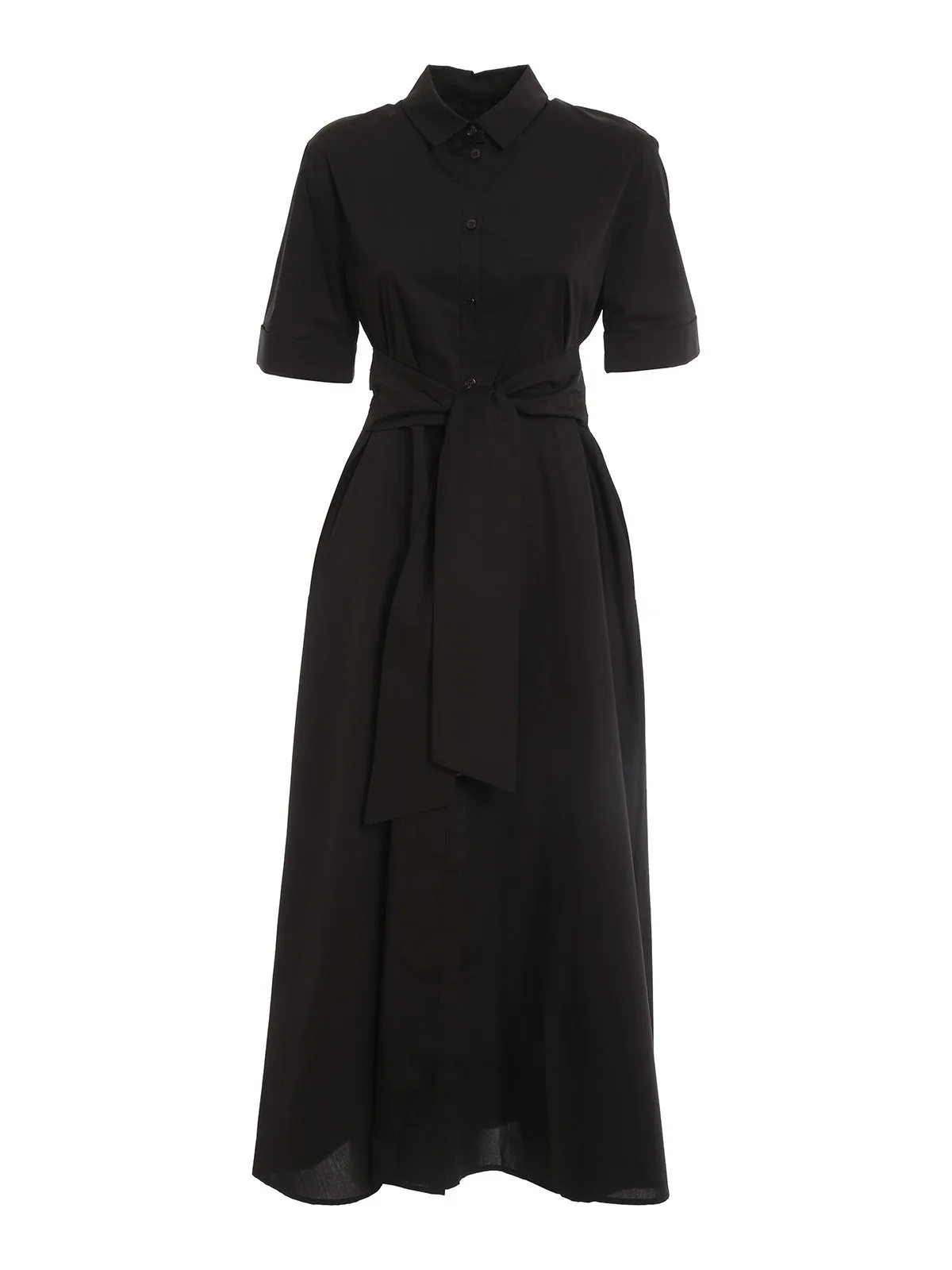 Woolrich Belted Short-Sleeved Shirt Dress
