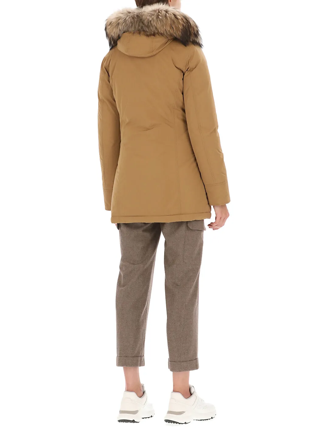 Woolrich Fur-Trim Hooded Parka Coat