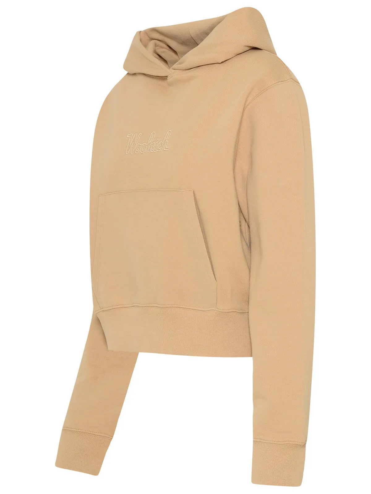 Woolrich Logo Embroidered Long-Sleeved Hoodie