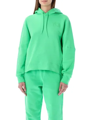 Y-3 Logo Detailed Drawstring Hoodie