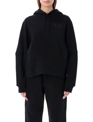 Y-3 Logo Print Drawstring Hoodie