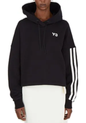 Y-3 Three Stripe Drawstring Hoodie