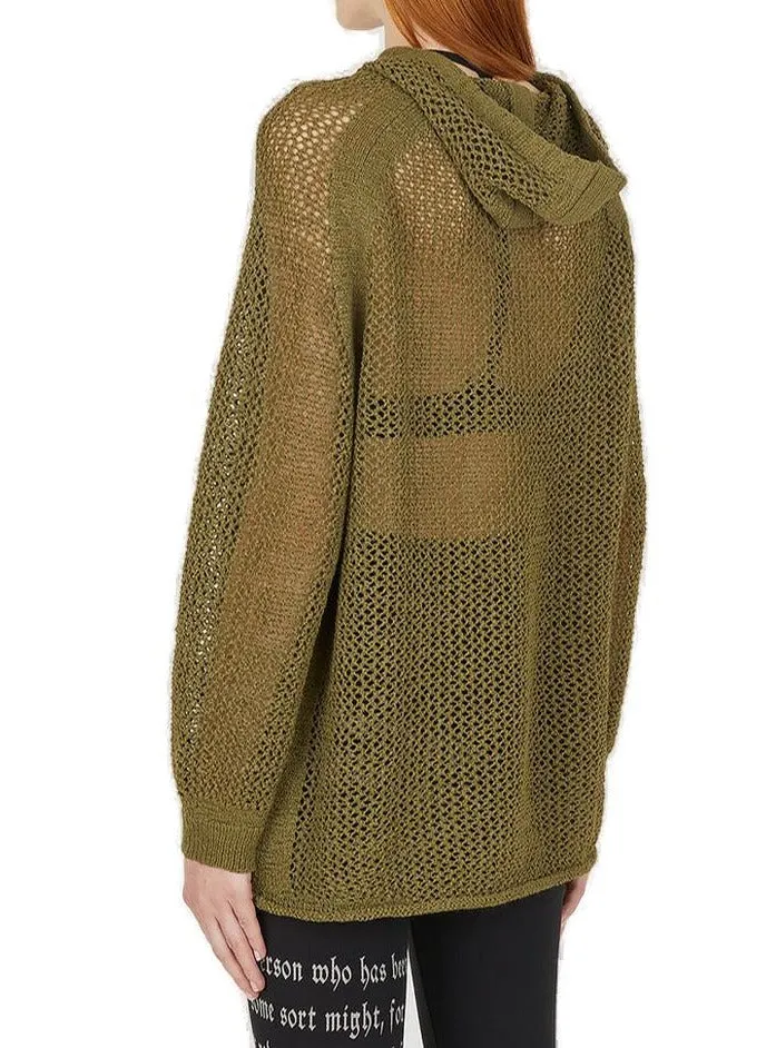Yohji Yamamoto 5Glace Knitted Hoodie