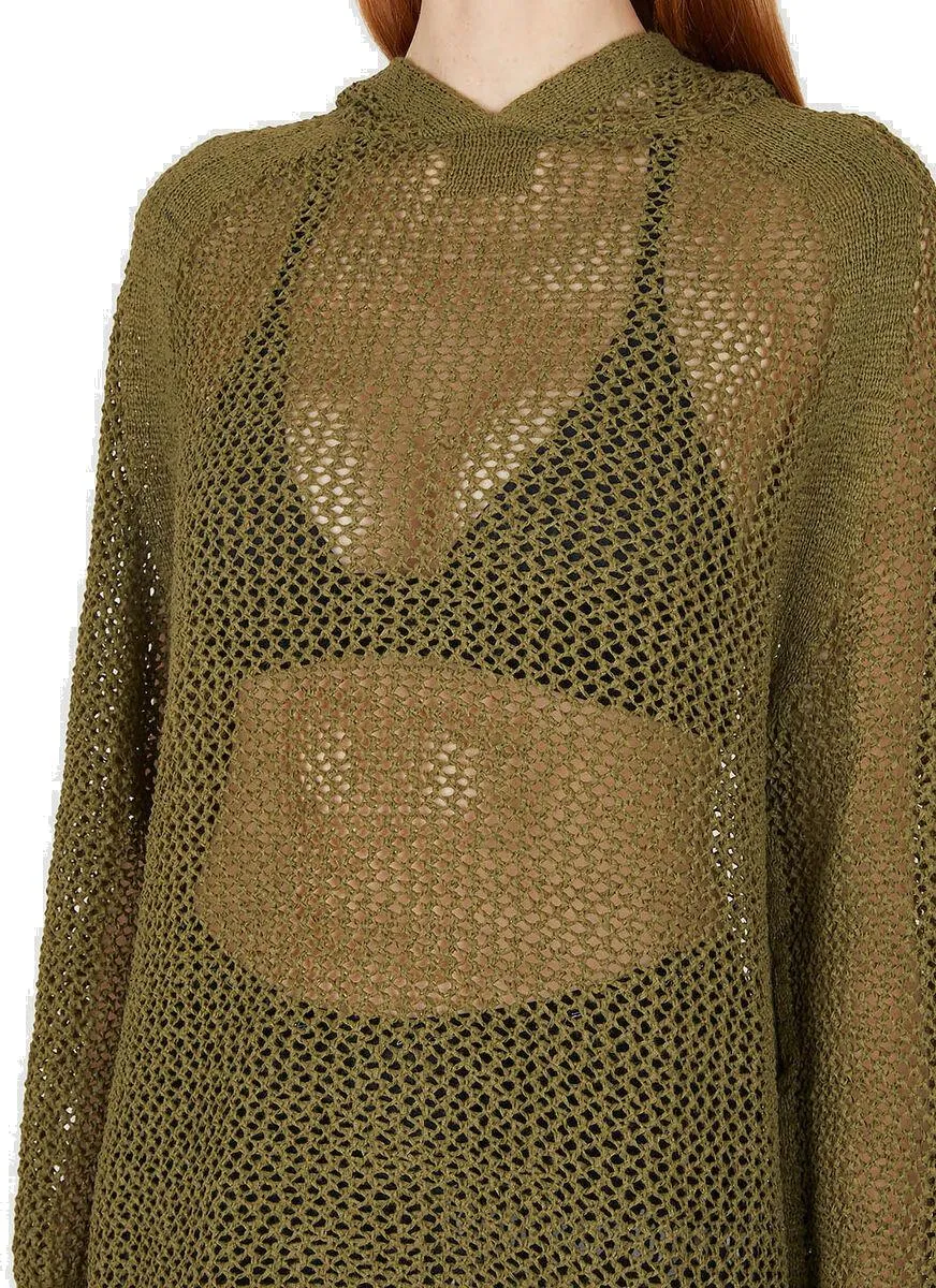 Yohji Yamamoto 5Glace Knitted Hoodie