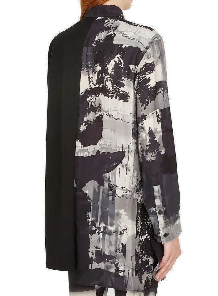 Yohji Yamamoto Graphic Printed Short Sleeve Shirt