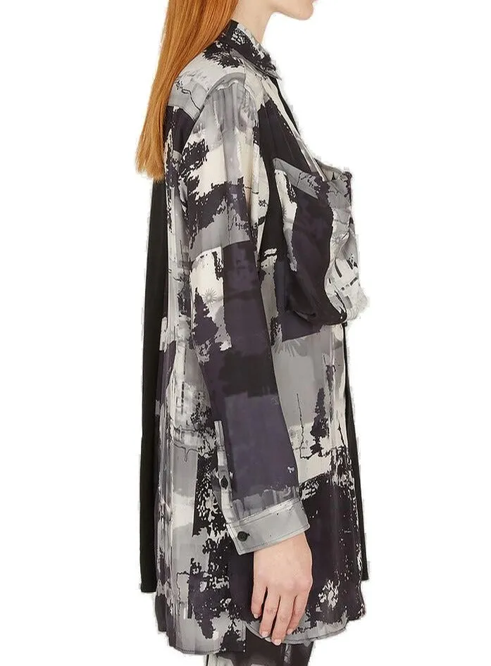 Yohji Yamamoto Graphic Printed Short Sleeve Shirt