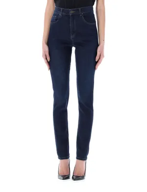 Y/Project Heart Stretch Denim Leggings