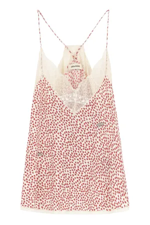 Zadig & Voltaire Christy Lace Detailed Top