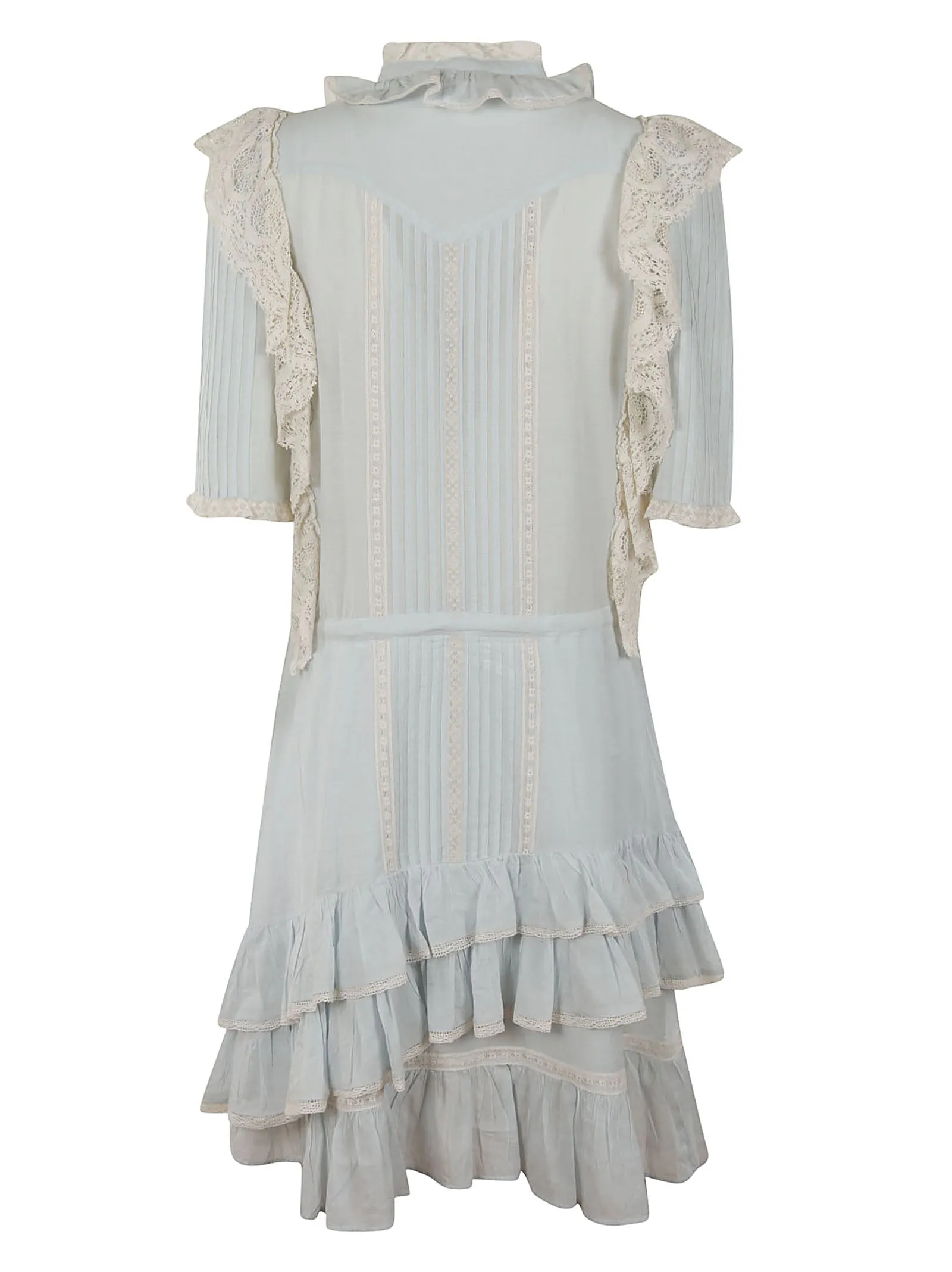 Zadig & Voltaire Ruffled Tiered Short Sleeved Dress