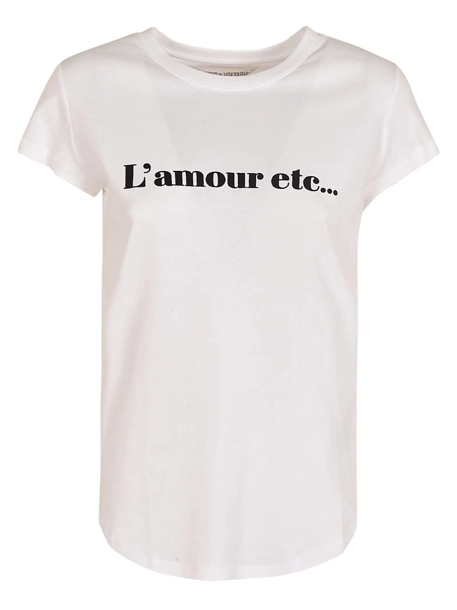 Zadig & Voltaire Slogan-Print Round Neck T-Shirt
