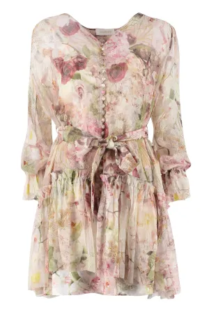 Zimmermann Floral Printed Mini Shirt Dress