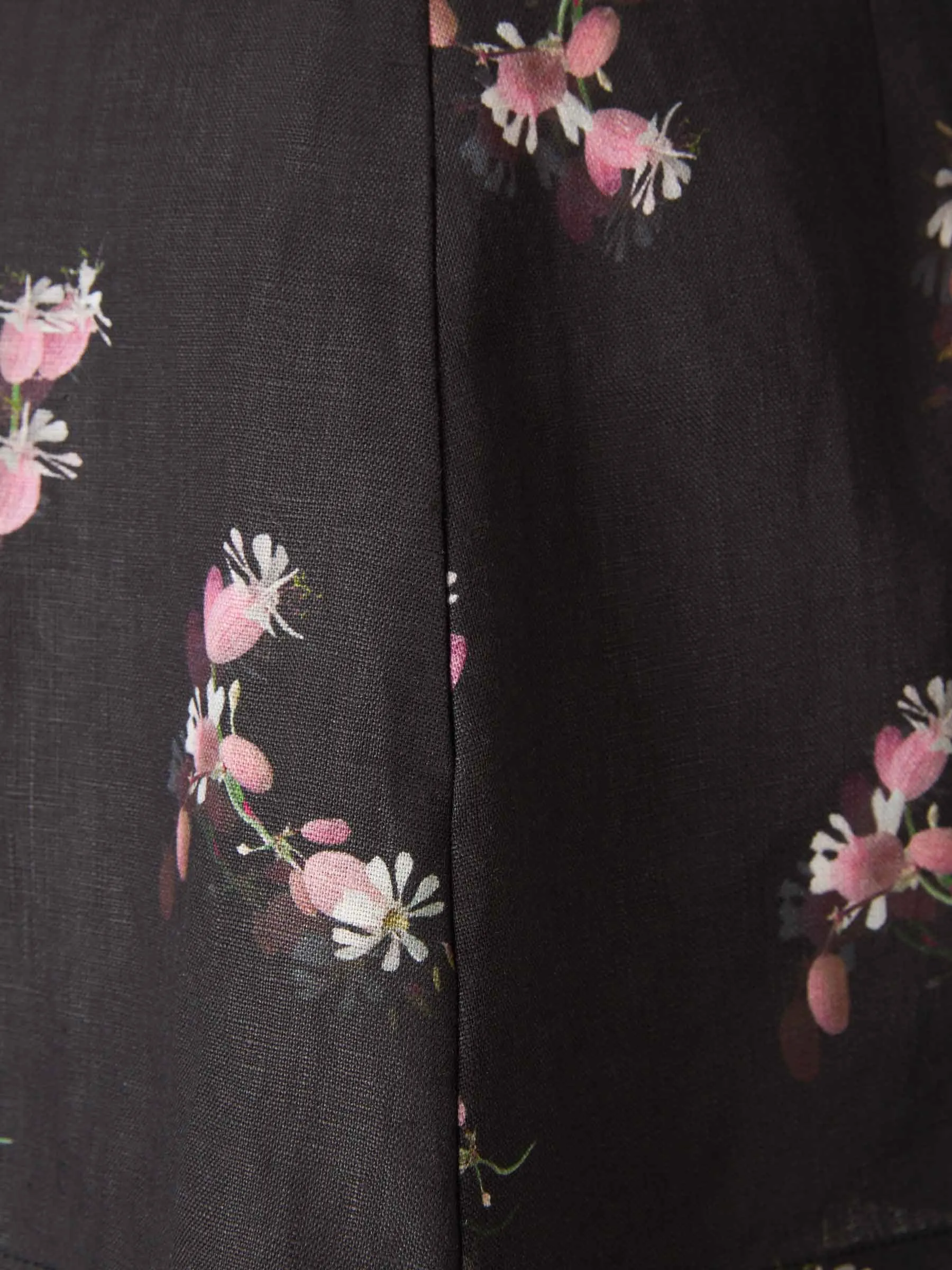 Zimmermann Floral-Printed Pleated Flared Shorts