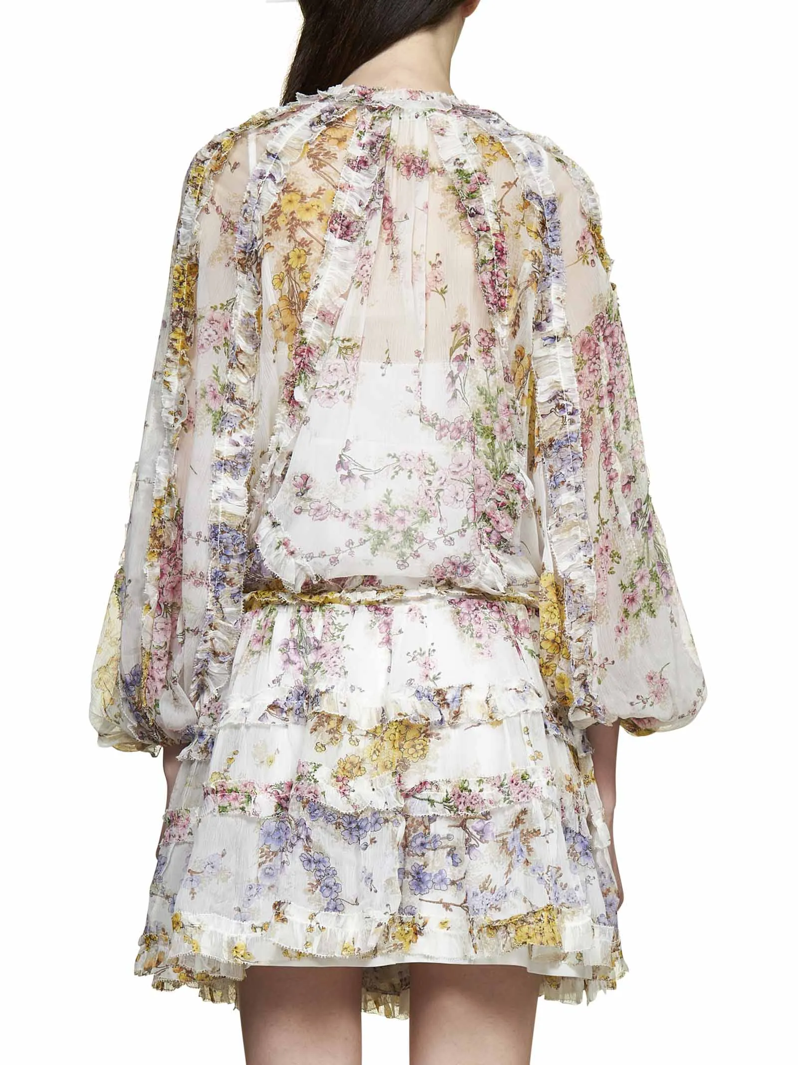 Zimmermann Jude Frill Billow Mini Dress