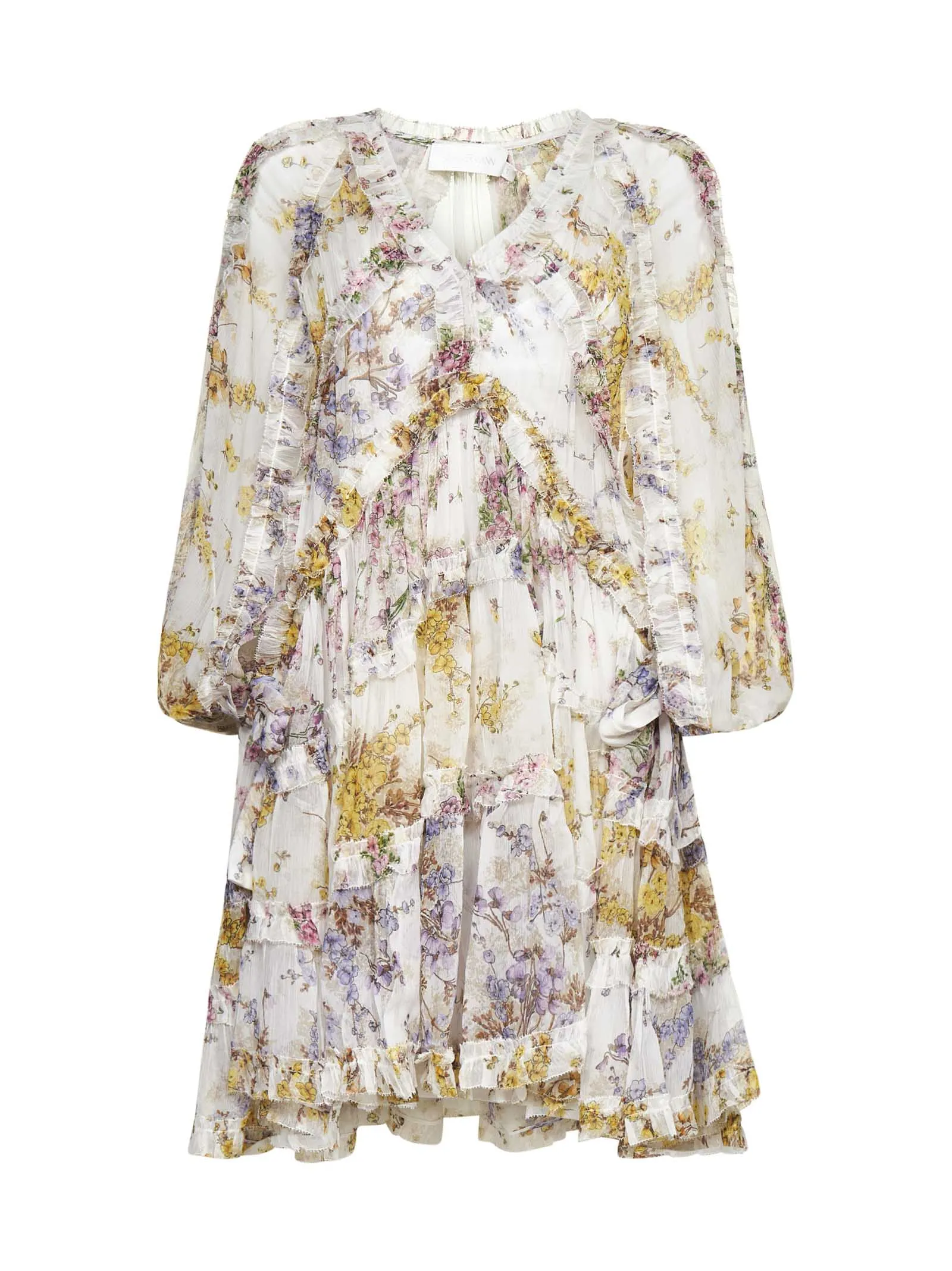 Zimmermann Jude Frill Billow Mini Dress